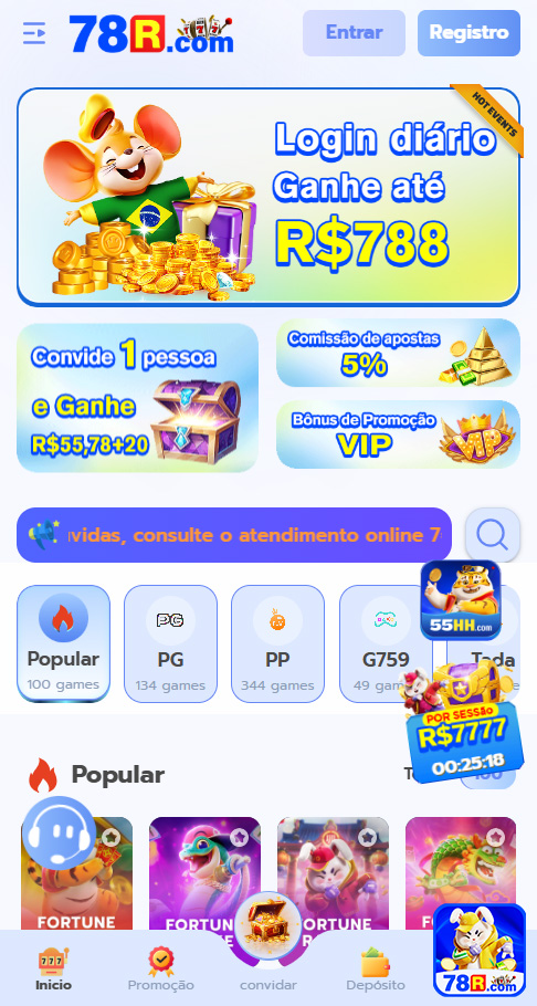 Slots em destaque na 78r.com